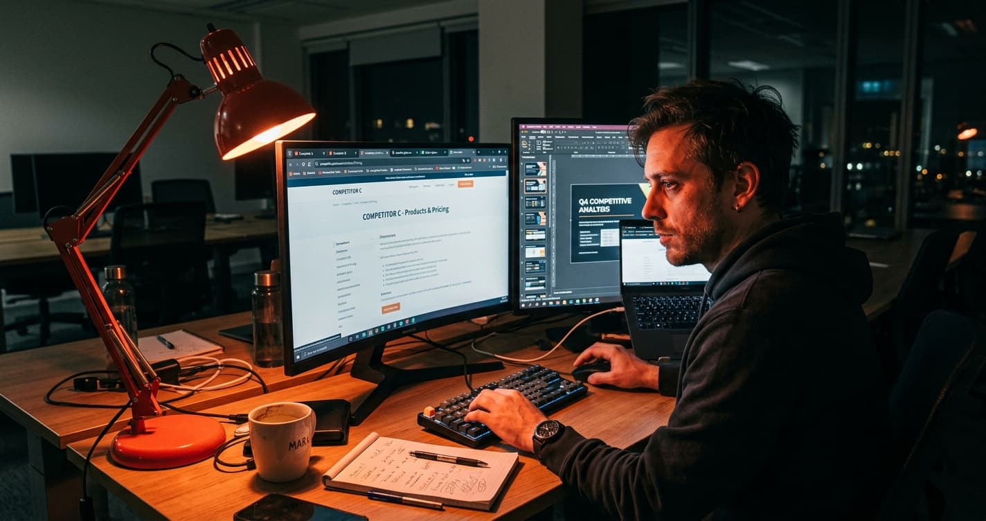 미팅 전날, 또 경쟁사 리서치에 밤새고 있다